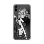 Phone Case Compatible for iPhone X/Xs Cases Scratch-Resistant Shock Absorption Cover Nirvana Rock Band Kurt Guitarist Live Crystal Clear
