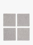 John Lewis Water Repellant Placemat & Coaster Set, 8 Piece, Grey