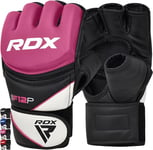 RDX Maya Hide Cuir MMA Gants Entrainement Art Martiaux UFC Sac De Frappe Combat Sparring Kickboxing rose, S