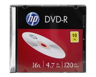 HP DME00085 DVD-R vierge 4.7 GB 10 pc(s) slimcase