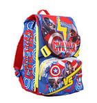 Seven Kidz Corner Capitan America Sac à dos enfants, 75 cm, 131 liters, Bleu (Blu)