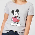 T-Shirt Femme Mickey Mouse Je t'Offre mon Cœur (Disney) - Gris - 5XL