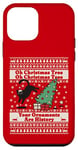 iPhone 12 mini Oh Christmas Tree cat Ugly Christmas Sweater Funny cat lover Case