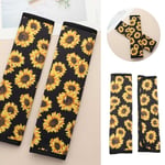 Sunflower Shoulder Seat Belt Cover Car Seat Belt Pads Backpack Straps Universal