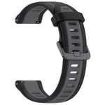 Silikonearmbånd til Garmin Forerunner 165 20mm - Sort