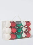 John Lewis Sugar & Spice Shatterproof Baubles, Box of 30, Traditional Mix