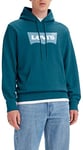 Levi's Men's Standard Graphic Sweatshirt Hoodie, Batwing Po Ocean Depths, XS