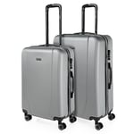 ITACA - Gepäck-Sets, Reisekoffer, Reisekoffer Set, Kofferset, Hartschalenkoffer, Trolley-Set, Luggage - Große Auswahl an Koffer & Trolleys für Jede Reise!, Silber