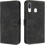 Coque Pour Samsung Galaxy A20e, Étui Housse Protection En Cuir Pu [Pochette De Portefeuille] [Magnétique], Antichoc Etui À Rabat Pour Samsung A20e (Noir)