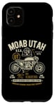 Coque pour iPhone 11 Moab Utah Route U-128 Colorado River Retro Moto Design