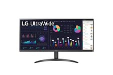 LG 34WQ500-B 34" IPS Monitor, 2560 x 1080 UW-UXGA, 100Hz, 5ms