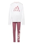 Jg Flwr Leg Set Pink Adidas Sportswear