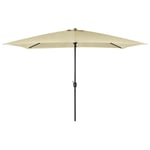 3m x 2m Rectangular Garden Parasol - Beige