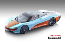 TECNOMODEL, McLAREN Speedtail 2020 Bleu et Orange – Limitée à 24 ex., échelle...