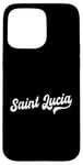 iPhone 15 Pro Max Saint Lucia Typeset Love St. Lucia St. Lucian Pride Case