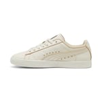 Puma Clyde Coffee 39724001 Mens Beige Leather Lifestyle Trainers Shoes