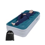 High-Raised Inflatable Air Bed with Built-In Electric Pump