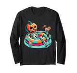 Happy Summerween Summer Halloween Ghost Long Sleeve T-Shirt