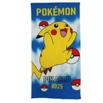 Serviette De Plage Piscine Drap De Bain Microfibres Pokémon-Pikachu