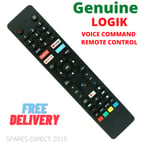 *NEW* Genuine Logik L43AUE21 Voice TV Remote Control