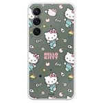 Personalaizer Coque Souple pour Samsung S24 Transparente avec Hello Kitty en Stickers