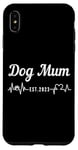 Coque pour iPhone XS Max Dog Mum est.2023, nouvelle maman chien, chiot premier chien fête des mères