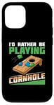 Coque pour iPhone 12/12 Pro Jeu de cornhole amusant lancer compétition sportive