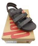 FitFlop Ethan Croc Print Textured Leather Comfort Casual Summer Sandal Mens 11.5