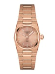 TISSOT PRX Diamonds 25mm T137.010.33.506.00 Damklocka, Diamanter, Rosé tavla, Rosèfärgad rostfritt stål