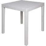 Dmora Table carrée modulable, Made in Italy, 78 x78x72 cm, couleur Blanc