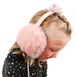 DURAGADGET Fashionable Fluffy Kids' Headphones/Earmuffs (Pink) - Compatible with Samsung Galaxy Tab A7 | Tab A7 Lite | Tab A8 | Tab A 10.1 | Tab S6 Lite Tablets
