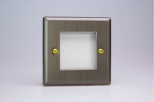 Varilight XYG2.AB DataGrid Plate, urban antique brass, 2 grid spaces