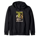 Shrek Get Ogre Yourself Donkey Shrek Puss In Boots 90's Logo Zip Hoodie