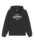 Quiksilver Fleece sweater GRAPHIC HOODIE Boy's Black 16