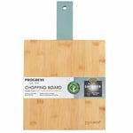 Progress BW09828GEU7 Wooden Chopping Board - Cheese & Bread Kitchen Cutting Board, Charcuterie Platter, Strong & Durable FSC® Bamboo, Food Preparation, Worktop Protection, Shimmer Collection, 39cm