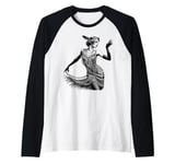 ROARING 1920's Great, Gatsby Glamorous Woman Flapper Raglan Baseball Tee