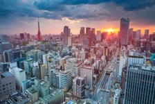 Tokyo Cityscape image of Tokyo Japan during sunset