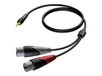 Procab Classic Series Cla712 - Ljudkabel - Xlr Hane Till Mini-Phone Stereo 3.5 Mm Hane - 3 M