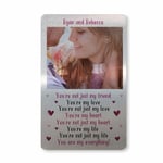 Gift For Boyfriend Husband Wife Valentine Anniversary Personalised Wallet Insert