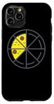 iPhone 11 Pro Pizza 3 Slices Cheese Pepperoni Funny Geometric Food Retro Case