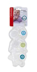 INFANTINO White Crystal Clear 3 Stage Teether Set - 3 Soft-Textured teethers for Sensory Exploration and Teething Relief, Silicone Free from BPA, PVC, Dyes and phthalates