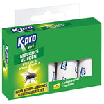 K.pro Vert - Rubans Attrape-mouches - Mouches et Autres Insectes Volants - Protection à l'Intérieur de la Maison - Techniques Professionnelles - Etui de 4