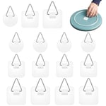 PLABBDPL Lot de 15 Crochets Adhésifs Invisibles, Accroche Cadre Adhésif, Accroche Photo Invisibles Adhésifs Supports de Plaque Muraux pour Assiettes, Tableaux, Art Décoratif