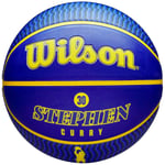 ballons de basket Unisexe, Wilson NBA Player Icon Stephen Curry Outdoor Ball, Bl