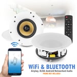 Powered WiFi Bluetooth Ceiling Speakers Multi Room Wireless Audio Streaming Air