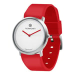 Montre Connectée Hybride Waterproof 5ATM Life 2 avec Bracelet en Silicone NOERDEN Rouge