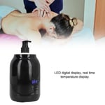 (Black)Massage Oil Heater LED Touchscreen Temperature Adjustable Portable UK