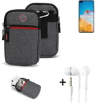 Belt bag + headphones for Huawei P40 Phone case