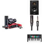 Focusrite Scarlett Solo Studio Home Recording Bundle - Including a Novation Launchkey Mini and Two ADAM Audio T5Vs