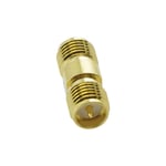 Nickel / Gold Plated RP SMA Female to SMA Female Adaptor WiFi Cable Barrel